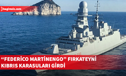 İtalya'nın Güney Kıbrıs'a gönderdiği “Federico Martinengo” Kıbrıs karasularında!