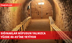 Güney'de 2 bin 500 civarında sığınak olduğu belirtildi