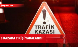 Trafik kazalarında 7 kişi yaralandı...