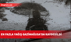 En fazla yağış 12 kg ile Gazimağusa’da kaydedildi