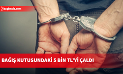 Alayköy Sanayi Sitesi’ndeki caminin bağış kutusundan para çalan şahıs tutuklandı