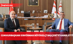 Cumhurbaşkanı Erhürman, Türkiye'nin Lefkoşa Büyükelçisi Ali Murat Başçeri’yi kabul etti