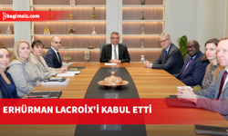Cumhurbaşkanı Erhürman Lacroix'i kabul etti
