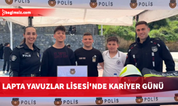 Lapta'daki kariyer gününde polis ve itfaiye meslekleri tanıtıldı