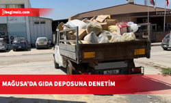Tarım Dairesi ve Mağusa Belediyesi’nden ortak operasyon: Gıda deposunda denetim yapıldı