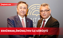 Erhürman, Türk Devletleri Teşkilatı Genel Sekreteri Ömüraliyev ile görüştü