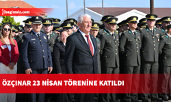 Özçınar, 23 Nisan Ulusal Egemenlik ve Çocuk Bayramı kutlama törenine katıldı