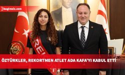 Cumhuriyet Meclisi Başkanı Öztürkler, atlet Ada Kafa’yı kabul etti