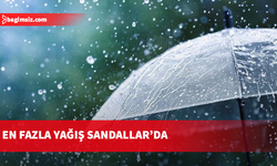 En fazla yağış Sandallar’da
