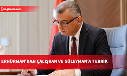 Cumhurbaşkanı Erhürman'dan Çalışkan ve Süleyman'a tebrik