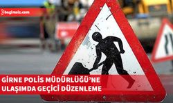 Girne Polis Müdürlüğü’nün ana girişi çalışma nedeniyle kapalı