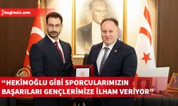 Öztürkler,  milli atlet Yiğitcan Hekimoğlu’nu kabul etti