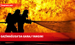 Gazimağusa’da garaj yangını: Boya, tiner ve çeşitli eşyalar zarar gördü