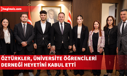 Öztürkler, Üniversite Öğrencileri Derneği heyetini kabul etti