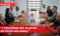 İncirli, Kıbrıs Havaalanı Yolcu Taşımacıları Derneği’ni kabul etti