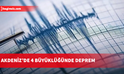 Akdeniz'de 4 büyüklüğünde deprem