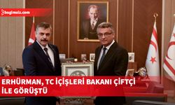Erhürman, Türkiye İçişleri Bakanı Çiftçi’yi kabul etti