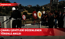 Çınarlı Şehitleri düzenlenen törenle anıldı