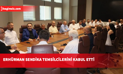Cumhurbaşkanı Tufan Erhürman, sendika temsilcilerini kabul etti