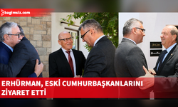 Erhürman, eski cumhurbaşkanlarını ofislerinde ziyaret etti