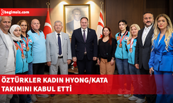 Meclis Başkanı Öztürkler kadın Hyong/Kata takımını kabul etti