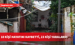 Çin'in kuzeybatısındaki turistik bölgede sel meydana geldi