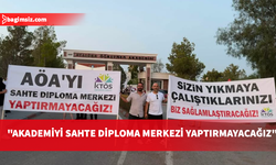 KTÖS: AÖA'yı sahte diploma merkezine dönüştürmenize izin vermeyeceğiz