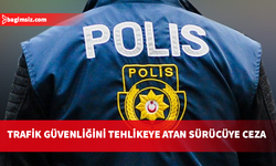 Gazimağusa'da trafik güvenliğini tehlikeye atan sürücü yakalandı