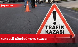 Alkollü sürücü kaza yaptı, araç tarlaya devrildi