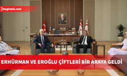 Cumhurbaşkanı Tufan Erhürman ve eşi, Derviş Eroğlu ve eşiyle görüştü