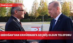 Erdoğan'dan Erhürman'a "geçmiş olsun" telefonu