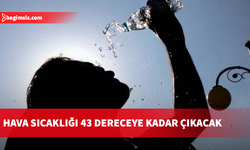 Hava sıcaklığı 43 dereceye kadar çıkacak