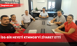 İSG-BİR heyeti KTMMOB’yi ziyaret etti