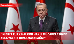 Erdoğan, Kıbrıs Türk halkının 20 Temmuz Barış ve Özgürlük Bayramını tebrik etti