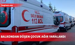Gazimağusa'da 2 yaşındaki çocuk 7 metre yükseklikten aşağı düştü...