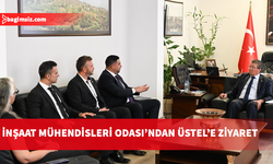 KTMMOB İnşaat Mühendisleri Odası, Başbakan Ünal Üstel'i ziyaret etti