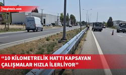 Arıklı, Lefkoşa-Güzelyurt anayolundaki oto korkuluk çalışmalarını inceledi