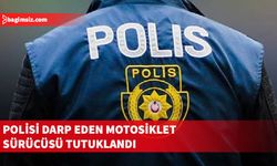 “Dur” ihtarına uymayıp polis memuruna çarpan motosiklet sürücüsü tutuklandı