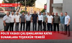 Kıbrıs Türk Polis Mensupları Derneği, teşekkür yemeğine katıldı