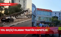 Elektrokur önündeki kaza nedeniyle yol geçici olarak trafiğe kapatıldı