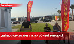 Çetinkaya'da Mehmet Tatar dönemi sona erdi