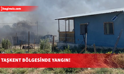 Taşkent bölgesinde yangın: Ekiplerin müdahalesi sürüyor