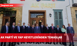 AK Parti ve Yeni Azerbaycan Partisi heyetlerinden AK Parti KKTC Temsilciliğine ziyaret