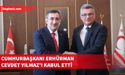Cumhurbaşkanı Erhürman, TC Cumhurbaşkanı Yardımcısı Yılmaz ile bir araya geldi