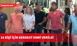 9 Kişi mahkemeye getirildi, geriye kalan 7 kişinin de hazır edilmesi için duruşma saat 11.30'a ertelendi