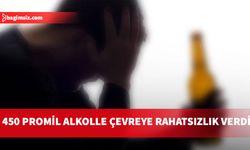 Girne’de 450 promil alkolle çevreye rahatsızlık verdi, tutuklandı