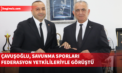 Çavuşoğlu, savunma sporları federasyon yetkilileriyle görüştü