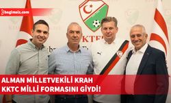 Maximilian Krah’dan KTFF’ye ziyaret: KKTC Milli Takım forması hediye edildi
