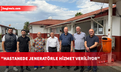 Dinçyürek, olumsuz hava koşullarından etkilenen Cengiz Topel Hastanesi’nde incelemelerde bulundu