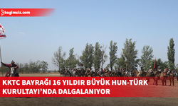 KKTC Bayrağı Macaristan’ın Bugac kentindeki Büyük Hun-Türk Kurultayı’nda dalgalandı